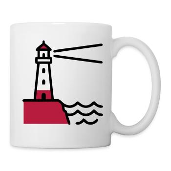 Lighthouse Coast Maritime Sea - Mug - white - Right