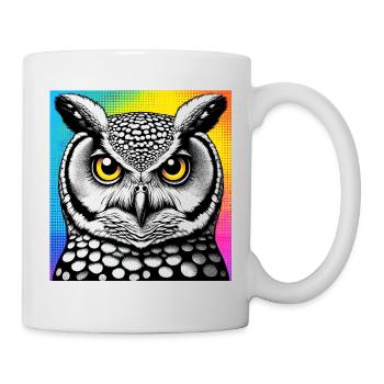 Eule - Tasse - Weiß - Rechts