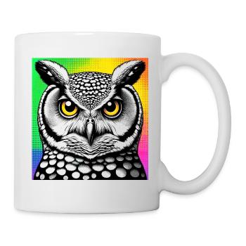 Eule - Tasse - Weiß - Rechts