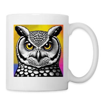 Eule - Tasse - Weiß - Rechts