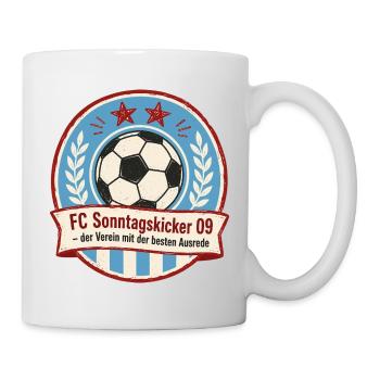 FC Sonntagskicker 09 - Tasse - Weiß - Rechts