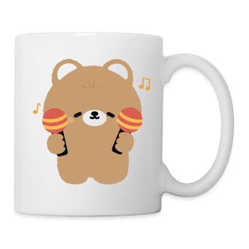 Bear Maraca Beat - Mug - white - Right