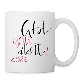 Abi you did it - Tasse - Weiß - Rechts