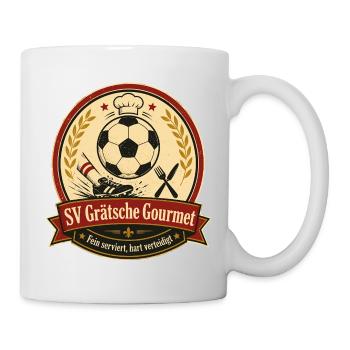 SV Grätsche Gourmet - Tasse - Weiß - Rechts