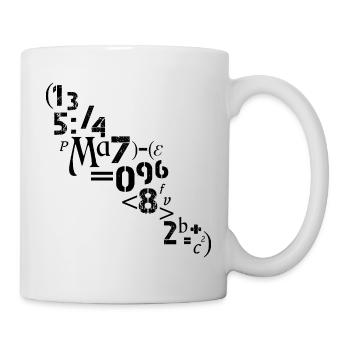 Mathématicien, enseignant Nombres, analyste de signes - Mug blanc - blanc - Droite