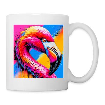 Flamant - Mug blanc - blanc - Droite