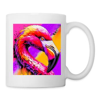 Flamant - Mug blanc - blanc - Droite