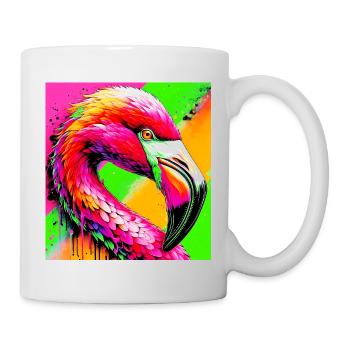 Flamant - Mug blanc - blanc - Droite