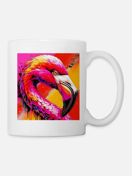 Flamingo - Tasse - Weiß