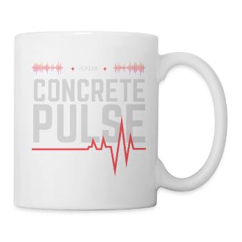 Urbaner Betonpuls - Tasse - Weiß - Rechts