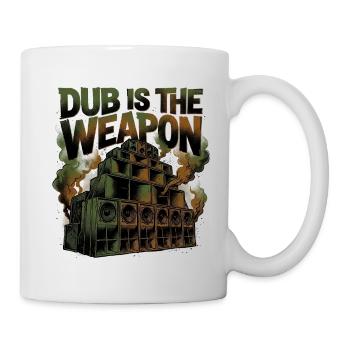 Reggae Dub Is The Weapon - Tasse - Weiß - Rechts