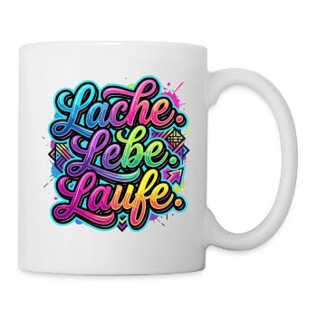Laugh Live Run Graffiti - Mug - white - Right