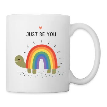 Pride Month LGBTQ – Sei einfach du selbst - Tasse - Weiß - Rechts