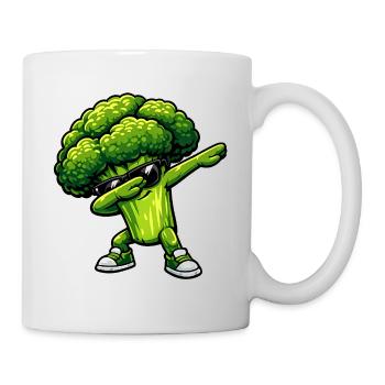 Dabbing Brokkoli - Tasse - Weiß - Rechts