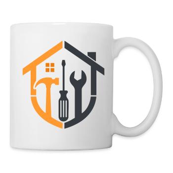 Caretaker Coat of Arms – Craftsman Logo - Mug - white - Right