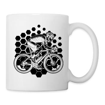 Idée cadeau pour un vélo de route avec vélo de route - Mug blanc - blanc - Droite