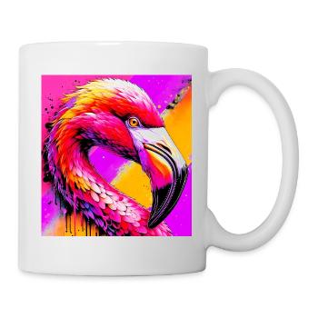 Flamant - Mug blanc - blanc - Droite