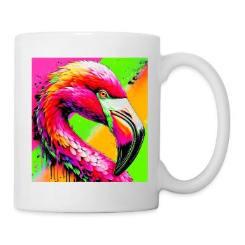 Flamant - Mug blanc - blanc - Droite