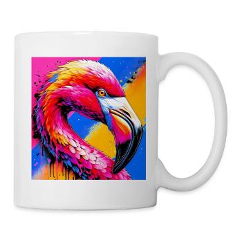 Flamingo - Tasse - Weiß - Rechts