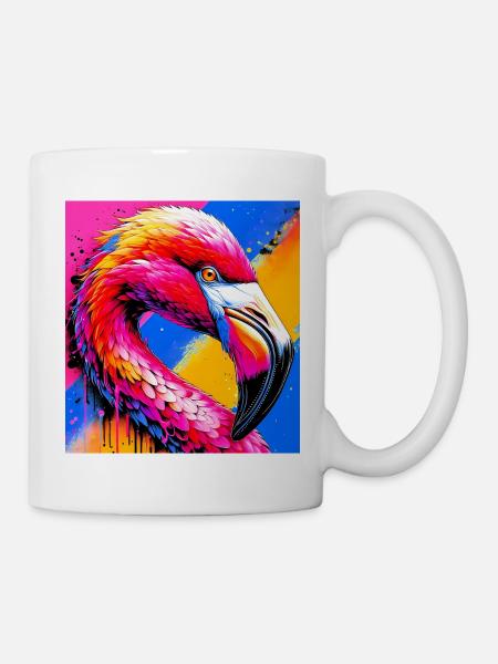Flamingo - Tasse - Weiß