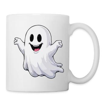 Cheerful Cartoon Ghost - Mug - white - Right