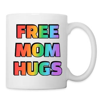 Rainbow Free Mom Hugs Tee - Mug - white - Right