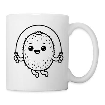 Kiwi niedlich - Tasse - Weiß - Rechts