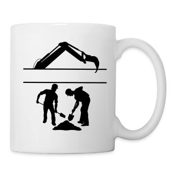 Groundworkers Custom – Digging Team - Mug - white - Right