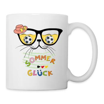 Sommerglück Fußball - Tasse - Weiß - Rechts