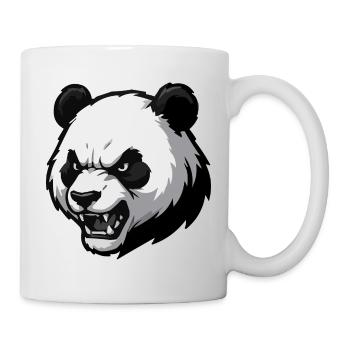 Angry Panda Vector Print - Mug - white - Right