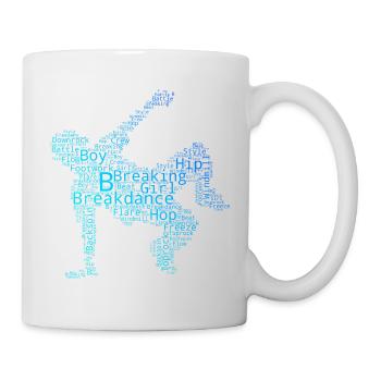Die Hip-Hop-Tänzer und Breakdance passen zusammen - Tasse - Weiß - Rechts