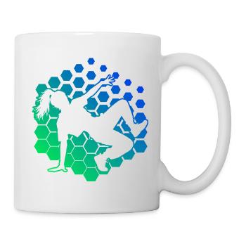 Hip-Hop-Tanz Geschenkidee für die Hip-Hop-Tänzerin - Tasse - Weiß - Rechts