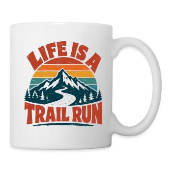 Trail Running Nature’s Treadmill Floral - Mug - white - Right