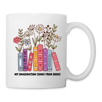 Flower Book Reading Magic - Mug - white - Right