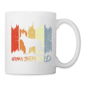Vintage German Shepherd - Mug - white - Right
