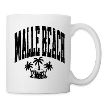 Malle 2026 Édition Fête de Malle Beach - Mug blanc - blanc - Droite