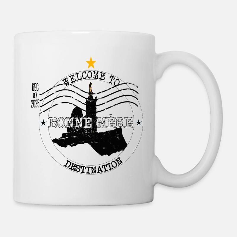 Ziel Bonne Mère Marseille - Tasse - Weiß