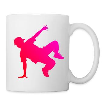Geschenkidee für einen Breakdancer mit Streetdance - Tasse - Weiß - Rechts