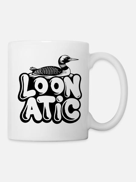 Eistaucher Wasservogel Loonatic - Tasse - Weiß