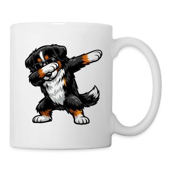 Dabbing Bernese Mountain Dog - Mug - white - Right