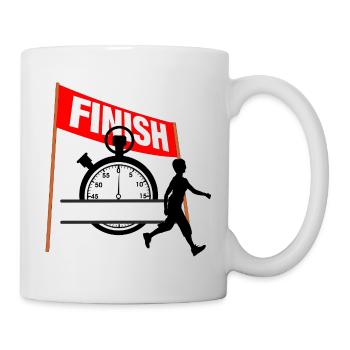 Walking Finish Time Women - Mug - white - Right