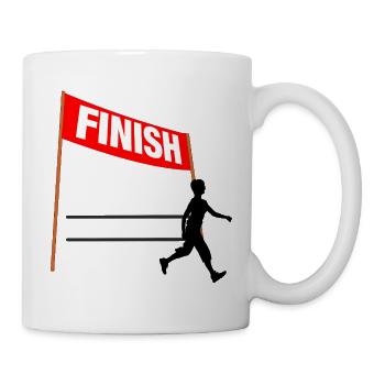 Walking Finish Femmes personnalisées - Mug blanc - blanc - Droite