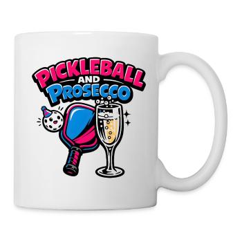 Pickleball Prosecco Logo - Mug - white - Right
