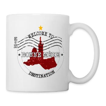 Bonne Mère Marseille - Vintage Notre-Dame stamp - Mug - white - Right