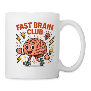 Fast Brain Club Illustration - Mug - white - Right