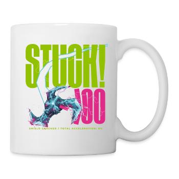 COINCÉ ! Bouclier 100 fissuré - Mug blanc - blanc - Droite