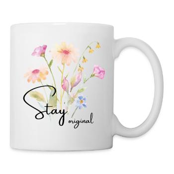 Watercolor Flower Bouquet - Mug - white - Right