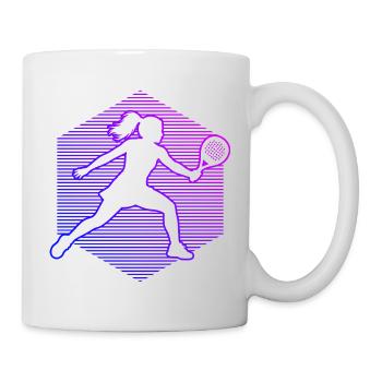 Padel tennis gift idea for a court player - Mug - white - Right