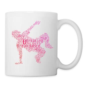 Geschenkidee für den Hip-Hop-Tänzer mit Breakdance - Tasse - Weiß - Rechts