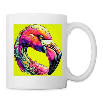 Flamant - Mug blanc - blanc - Droite